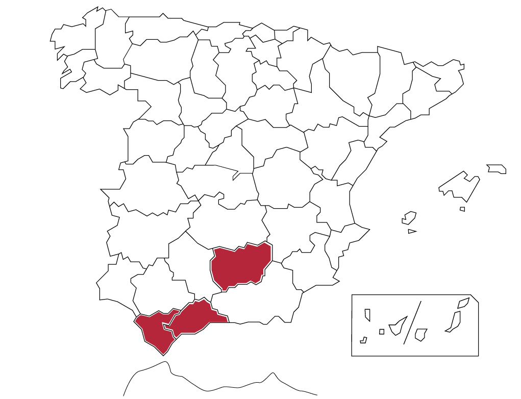 Mapa localizaciones Comunidad Diversa 2024