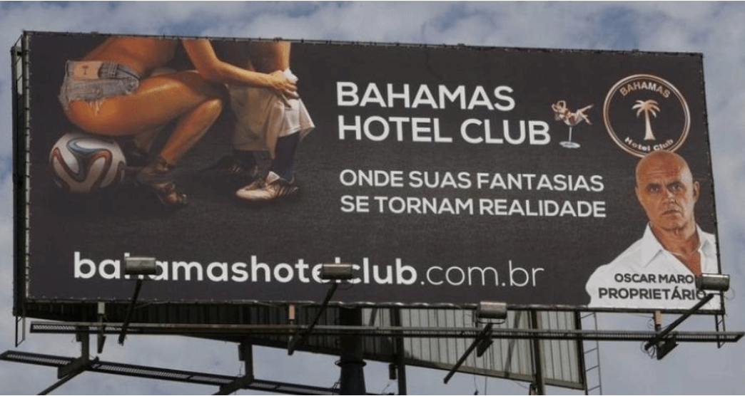 Campaña turismo sexual Bahamas Hotel club