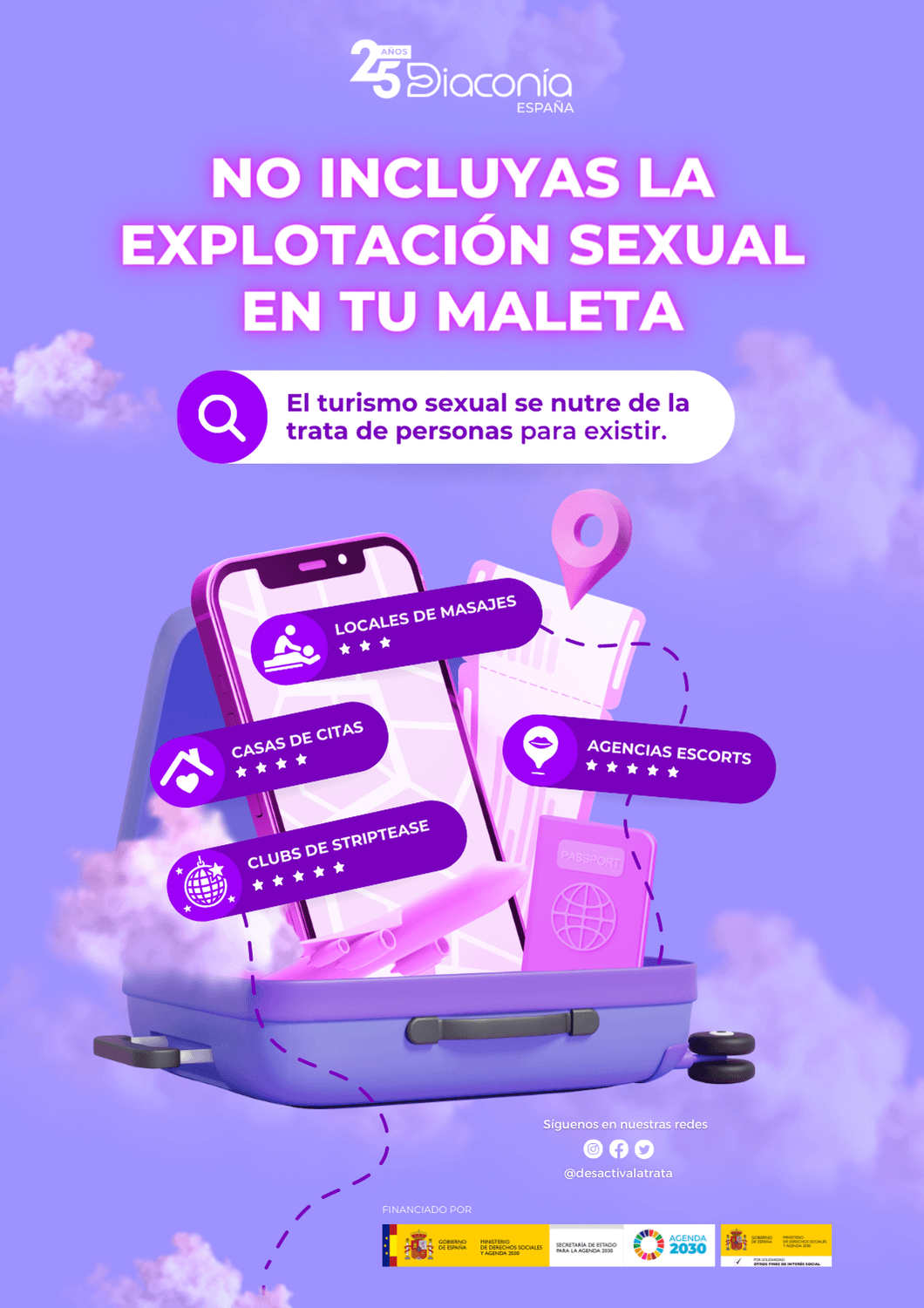 Campaña Turismo sexual: No incluyas la explotación sexual en tu maleta