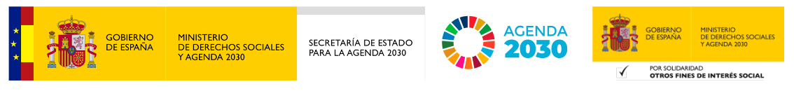 Logos financiadores IRPF Estatal y Agenda 2030