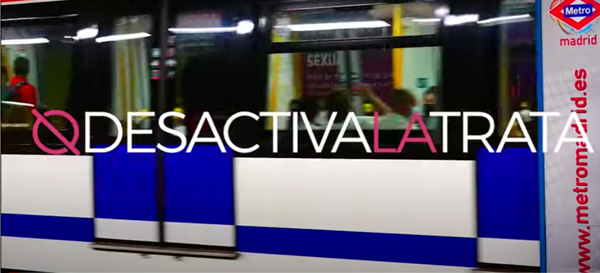 Miniatura vídeo Campaña "Tu consumo alimenta la Explotación Sexual" en el metro de Madrid