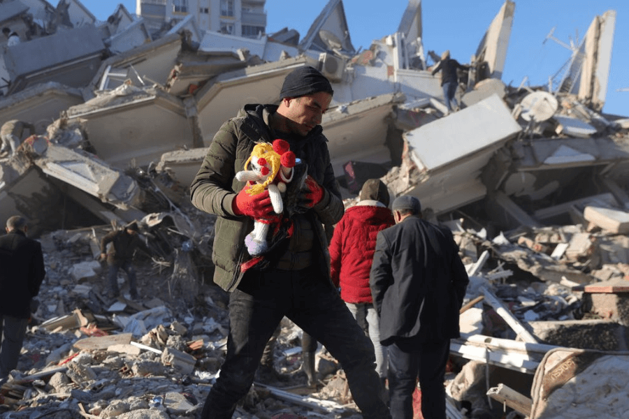 Emergencia humanitaria Siria, imagen de los derrumbes