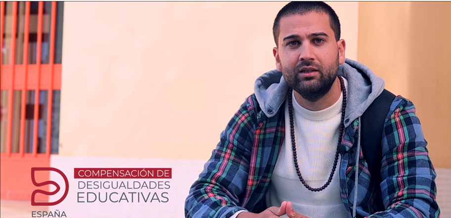 Benjamín Hernández, educador social y gitano en el proyecto Compensación de desigualdades Educativas de Diaconía España.