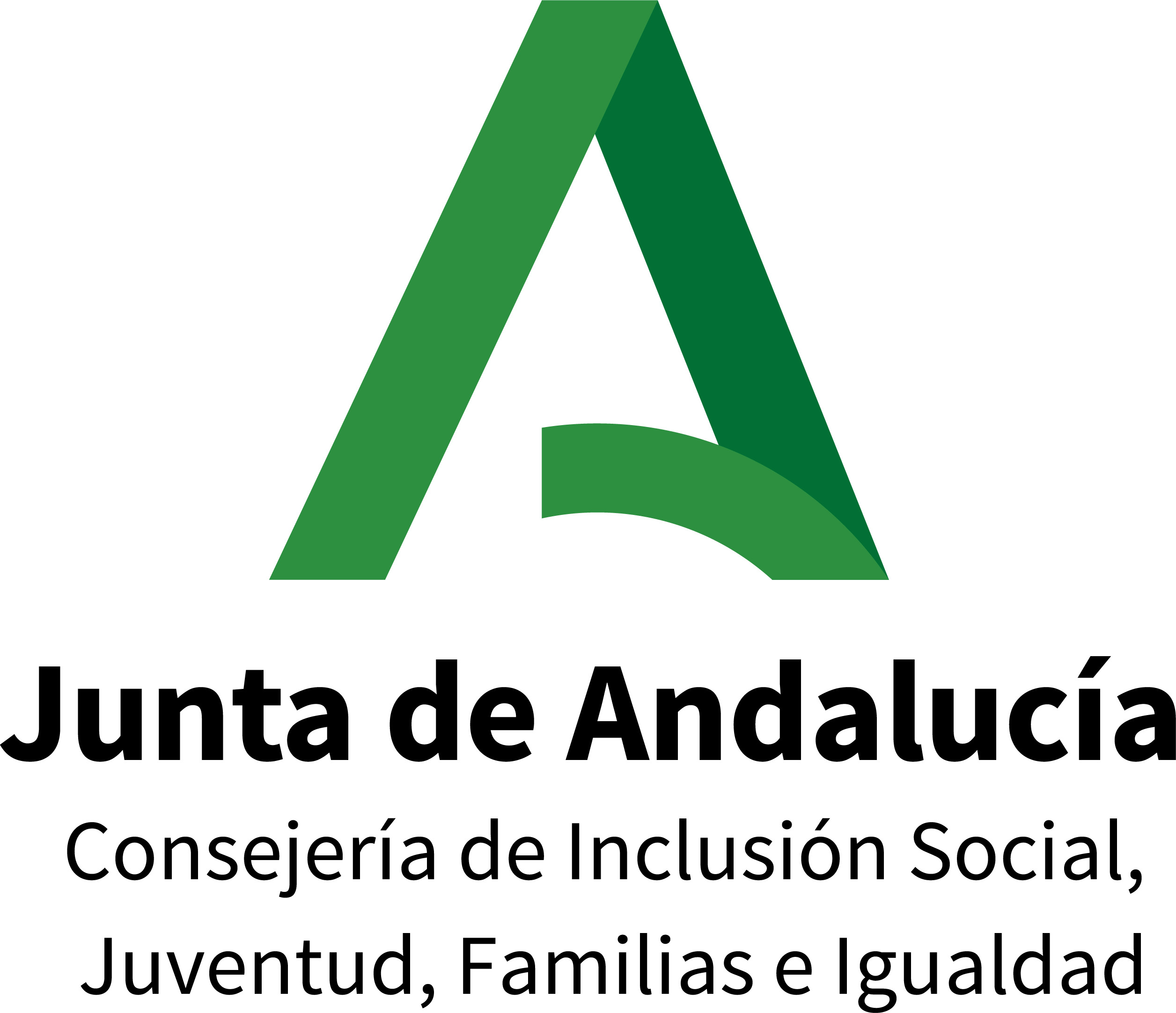 Logo Junta Andalucia verde negro vertical