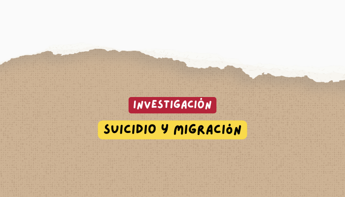 Portada Investigación Suicidio y migraciones Proyecto Zoé